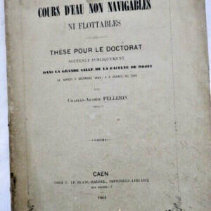 Marine cours d'eau non navigables ni flottantes 1864