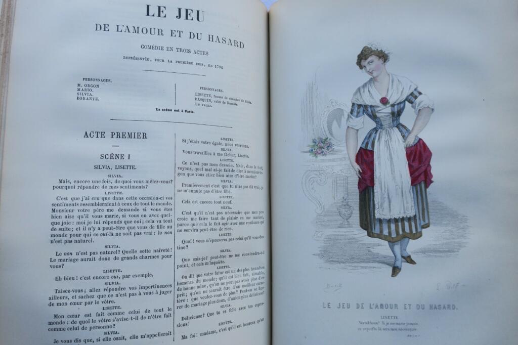 MARIVAUX WORKS OF MARIVAUX - COMPLETE THEATRE 1878