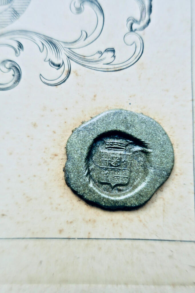 蠟封藏書票,17×23公分