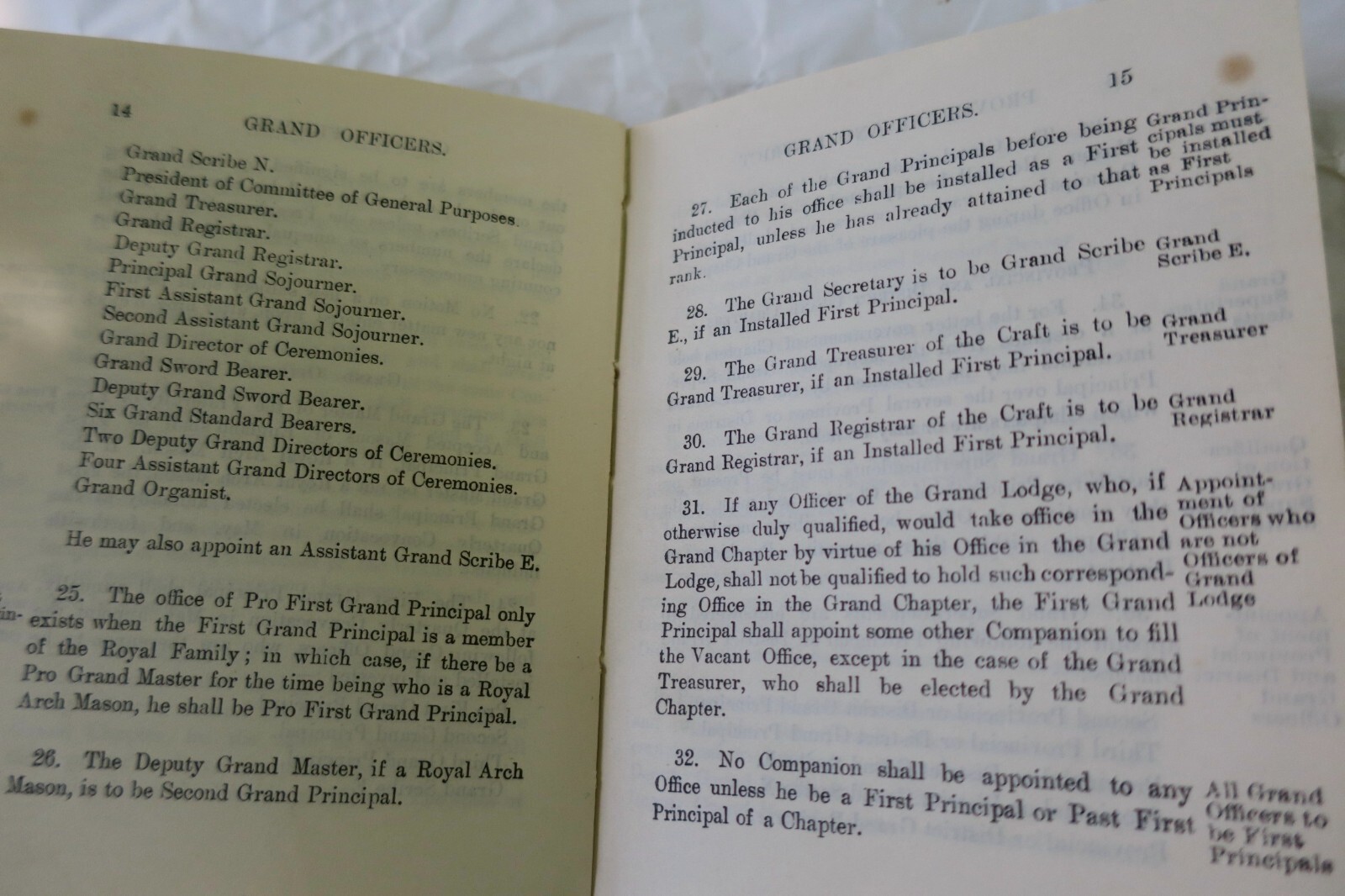 Masons General Regulations Established by the Supreme Grand Chapter 1917 – Image 4