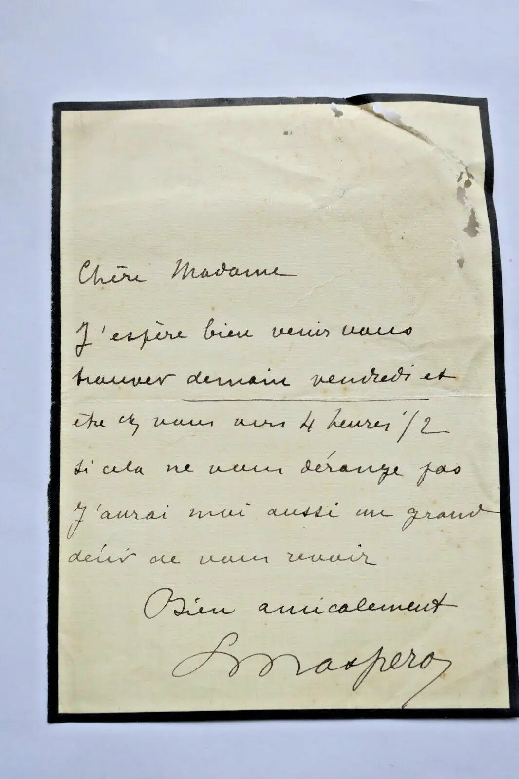 Autografischer Brief - Image 3