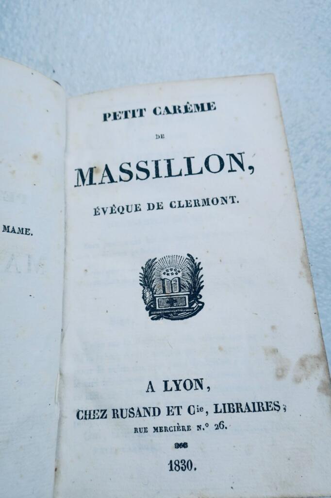 Massillon Petit Careme de Massillon. 1830