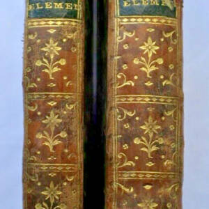 Maths BEZOUT Cours de Mathematiques; a l'Usage des Gardes du Pavillon 1781