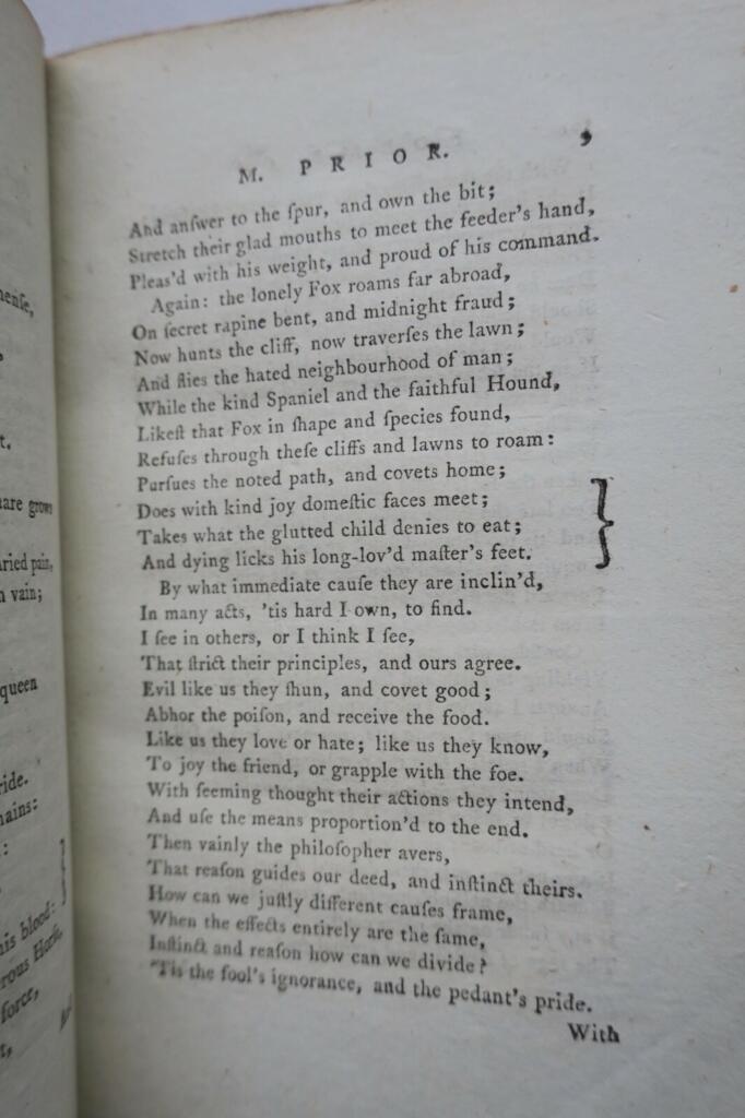 Priors poetische Werke, Erstausgabe 1779