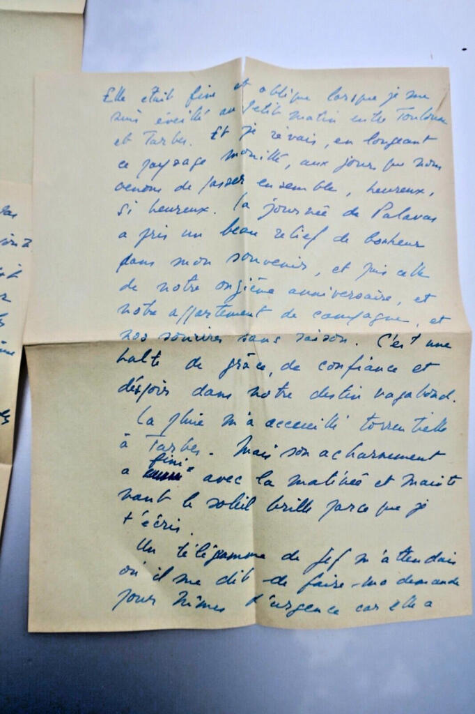 Handgeschriebener Brief an die Ehefrau, 1940