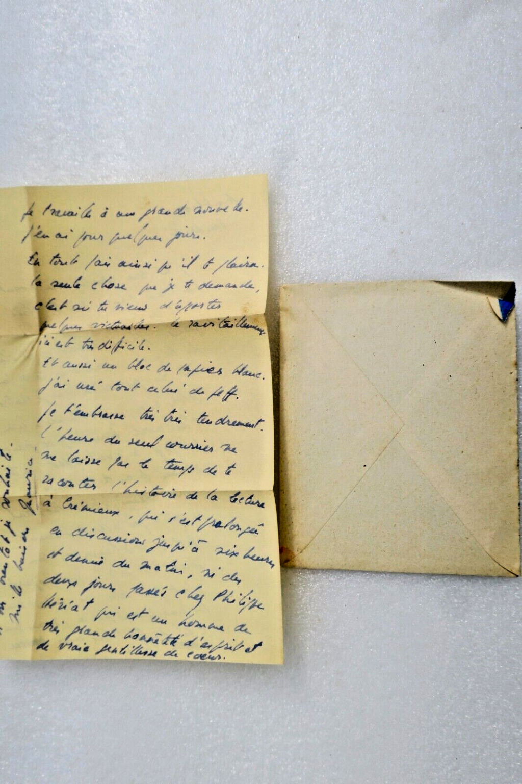 Signed letter by Maurice Druon