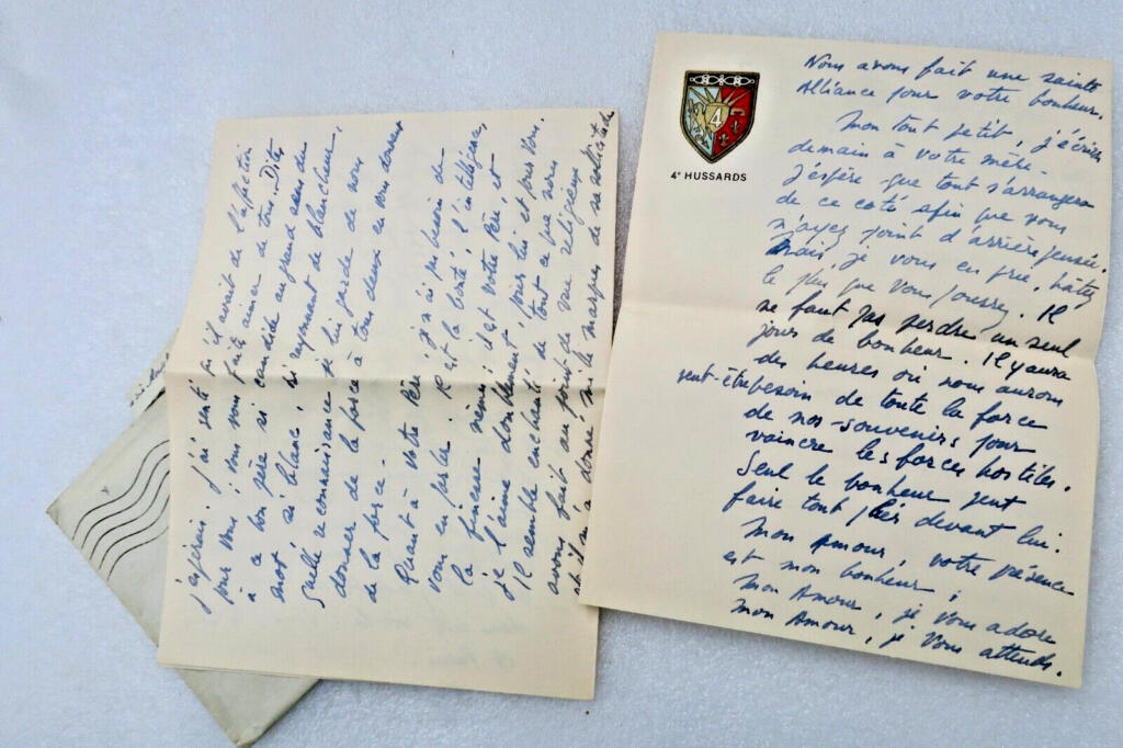 Personal correspondence from military service