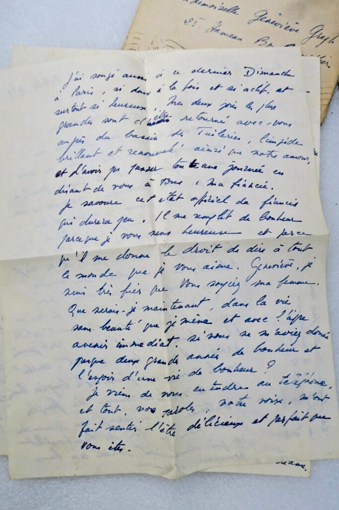 Autografischer Brief von Maurice Druon