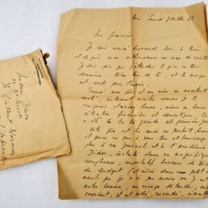 Maurice DRUON lettre autographes signée d'Alger 1944