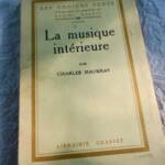 MAURRAS (Charles). La Musique intérieure