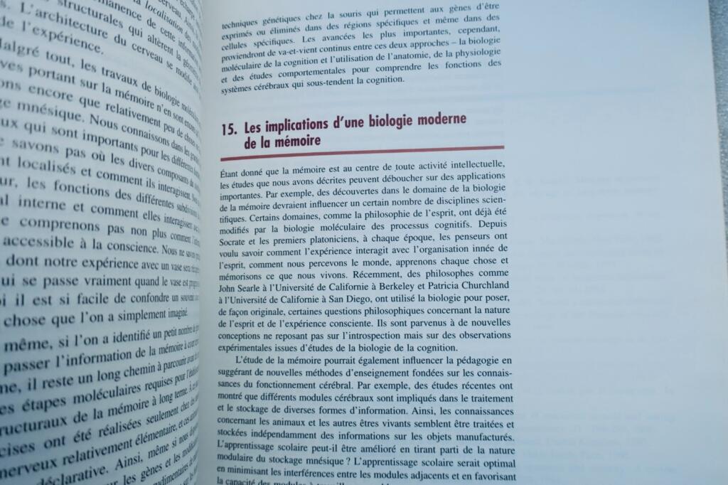mémoire De l&rsquo;esprit aux molécules