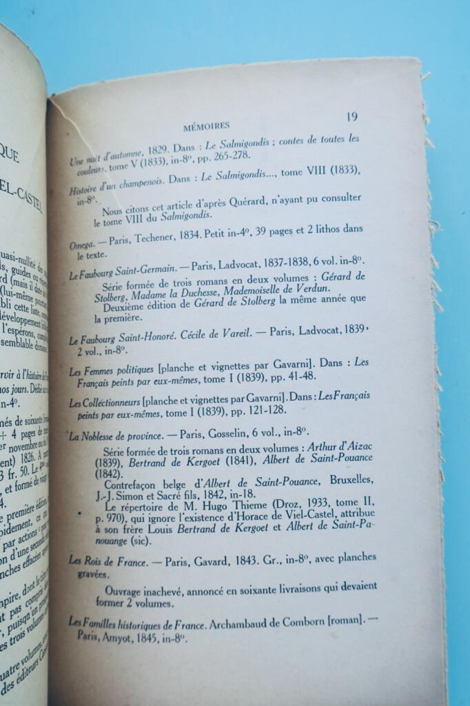 Mémoires du comte Horace de Viel Castel sous le règne de Napoléon III 1851-1864