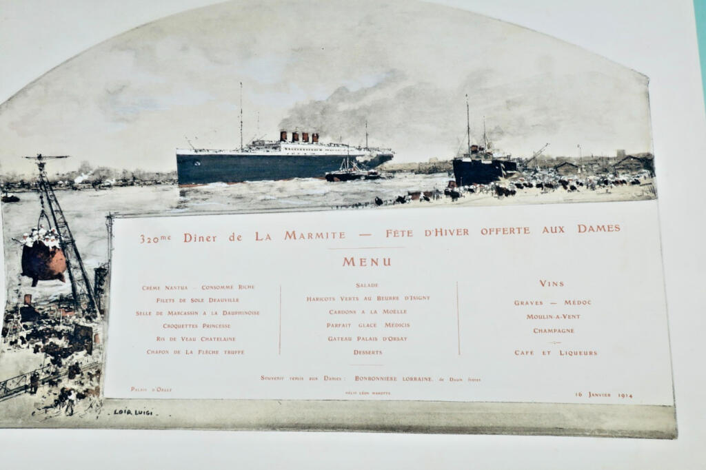 320th Winter Gala Dinner Menu - January 1914