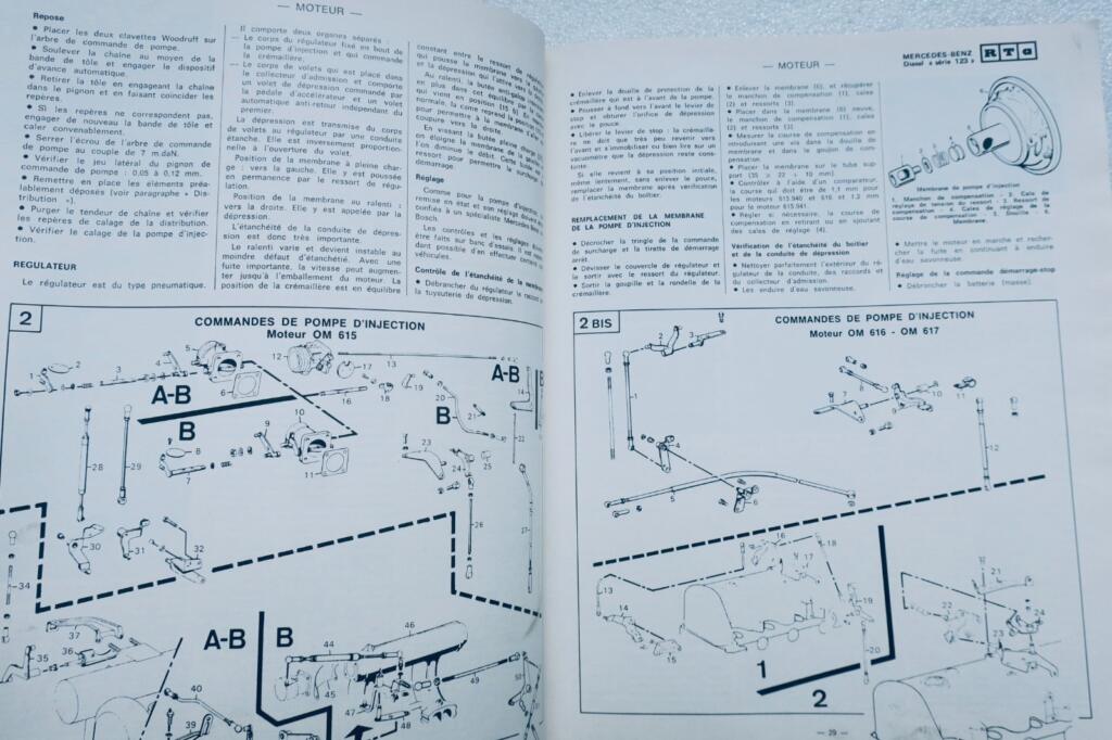 Mercedes-Benz 200D/220D/240D Technische Anleitung