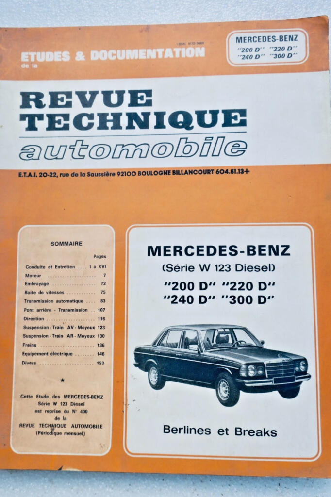 Mercedes-Benz 200D/220D/240D Technische Anleitung