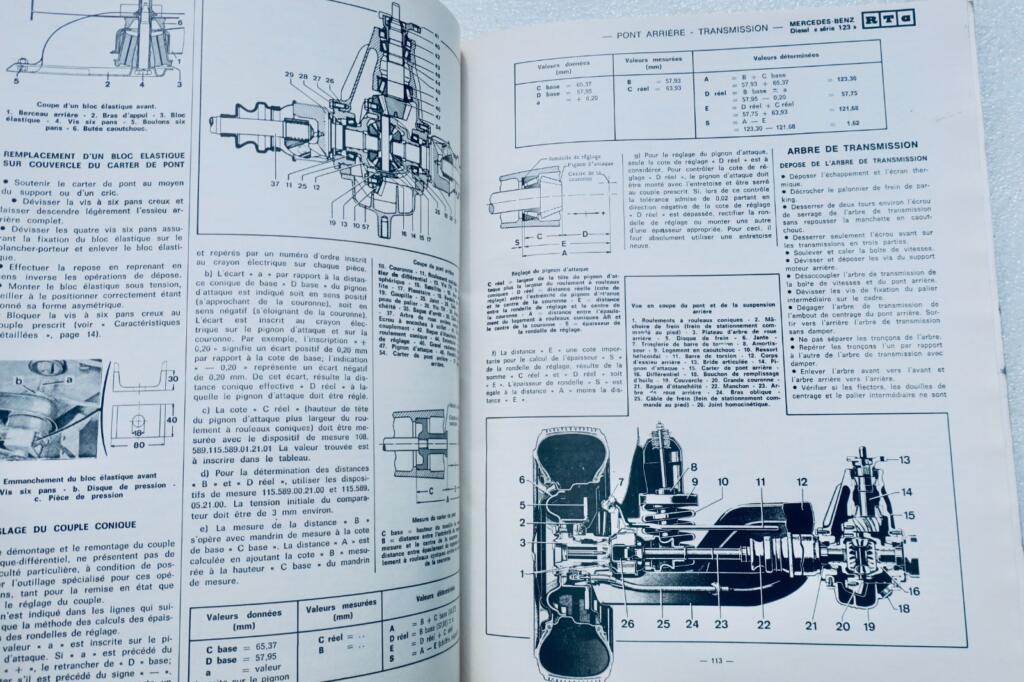 Mercedes-Benz 200D/220D/240D Technische Anleitung