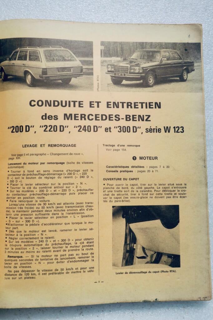Mercedes-Benz 200D/220D/240D Technische Anleitung