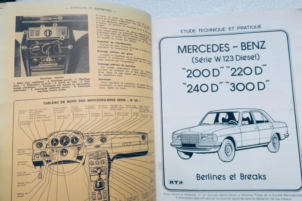 Mercedes-Benz 200D/220D/240D Technische Anleitung