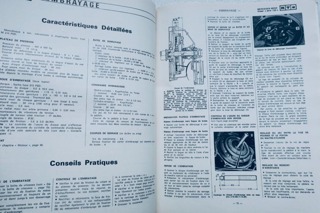 Mercedes-Benz 200D/220D/240D Technische Anleitung