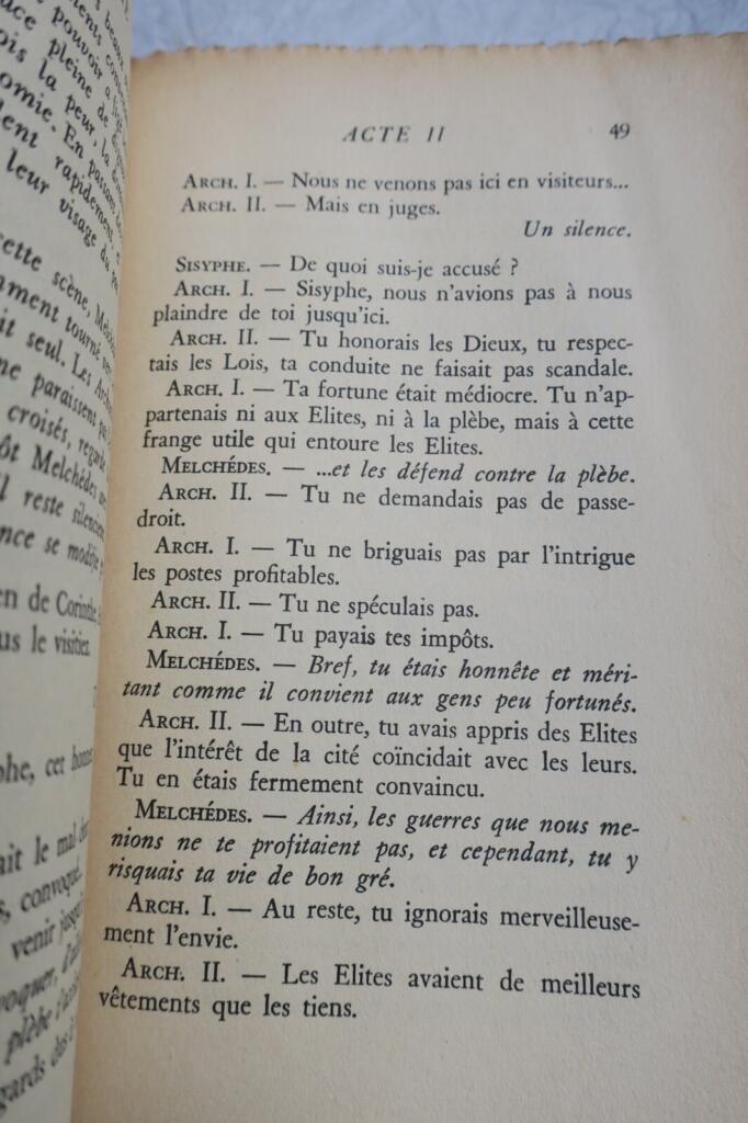 MERLE Robert. Théâtre. Tome II + dédicace