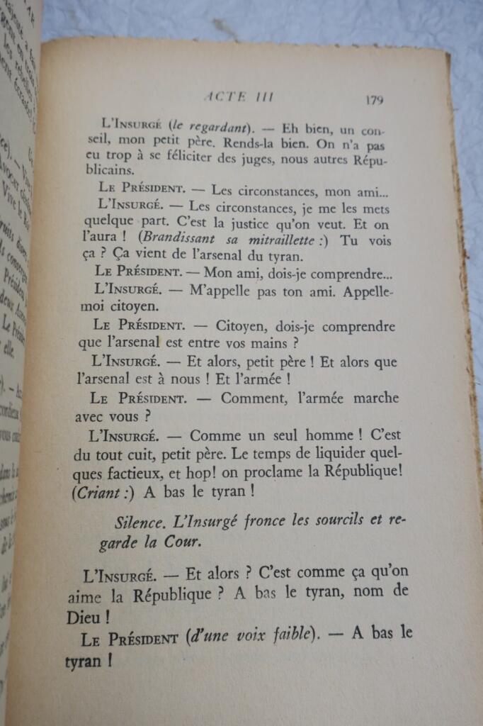 MERLE Robert. Théâtre. Tome II + dédicace
