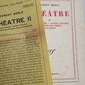 MERLE Robert. Théâtre. Tome II + dédicace