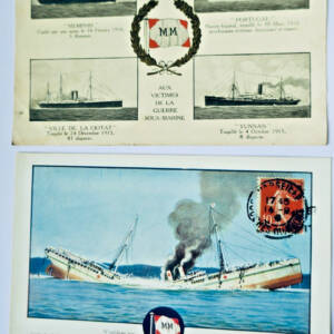 messagerie maritime aux victimes de la guerre sous-marine, le Portugal