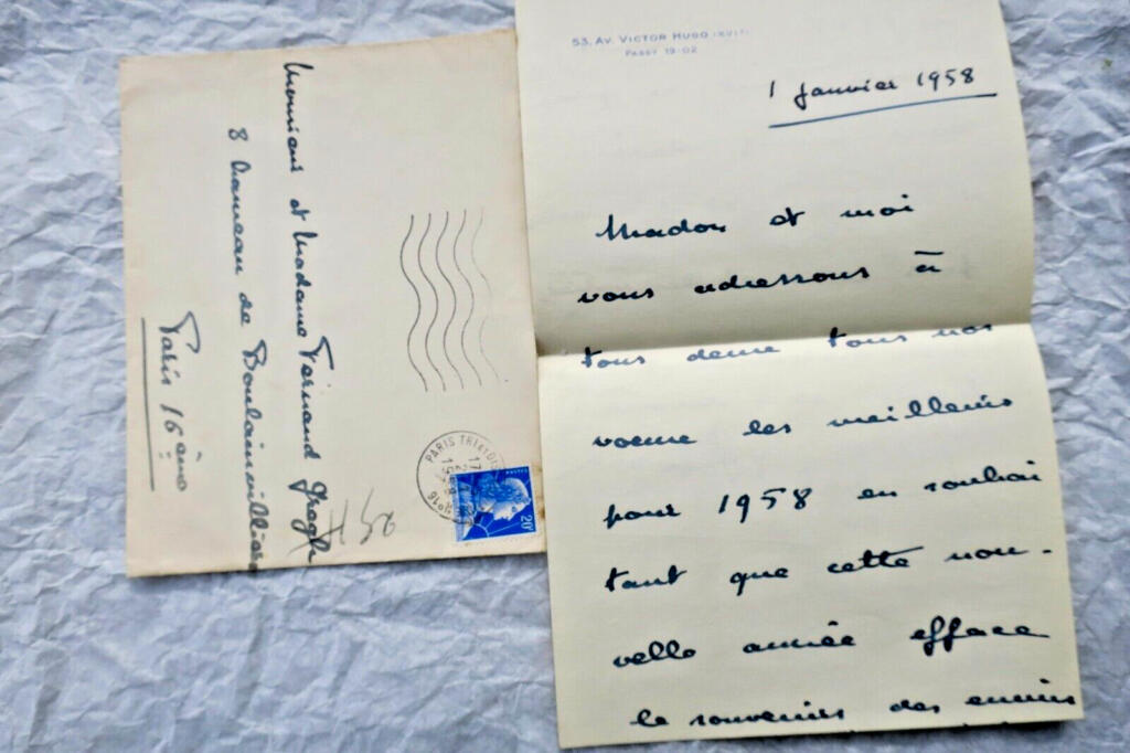 Autographed Letter by Michel ROBIDA to Poet Fernand Gregh