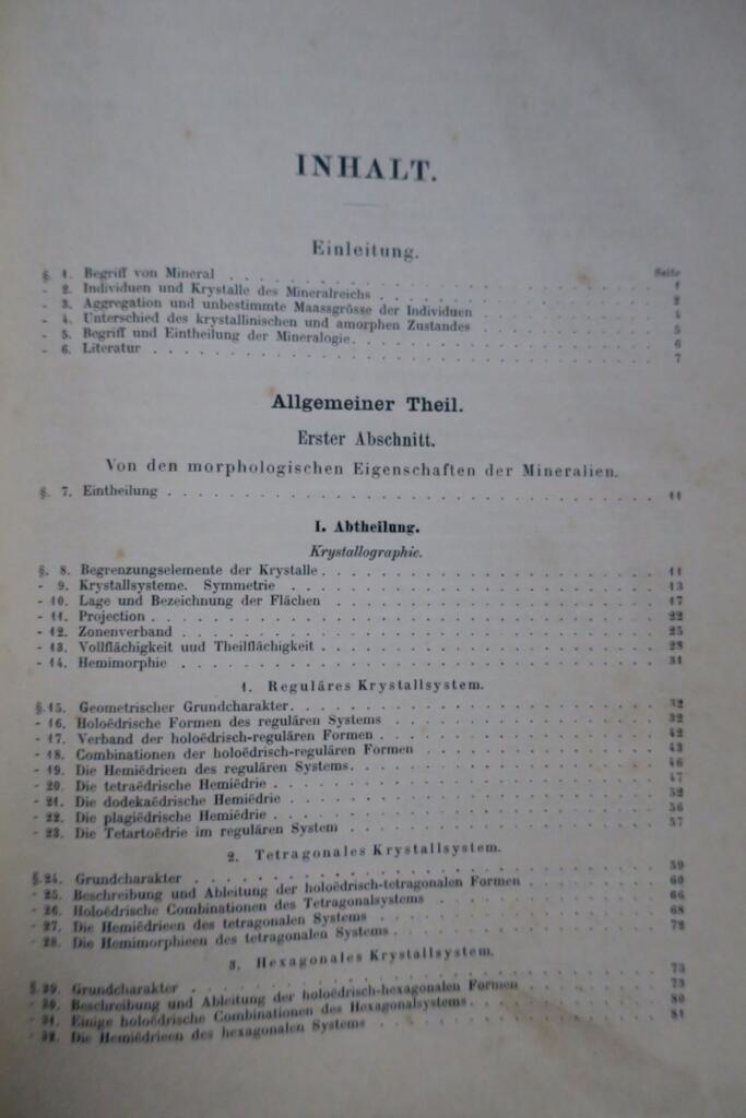 Mineralogie Elemente der Mineralogie 1901