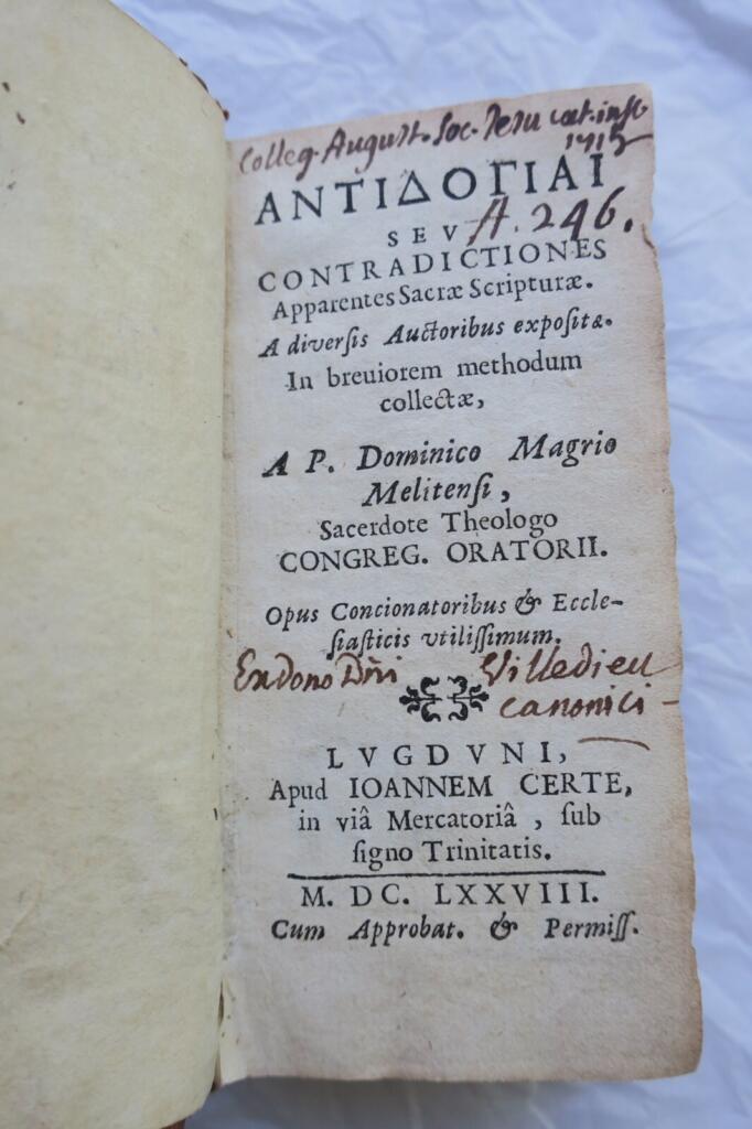 Apparent Contradictions in Holy Scripture