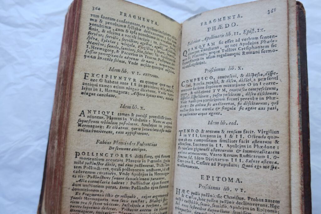 Eine Ausgabe von Apuleius' Werken