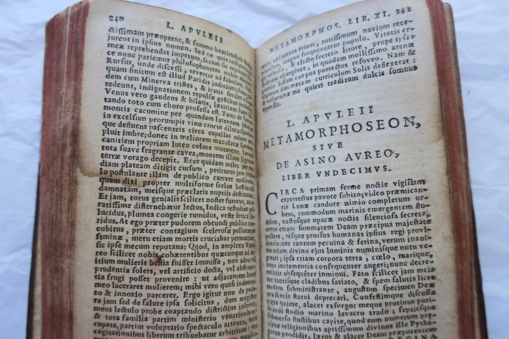 Eine Ausgabe von Apuleius' Werken