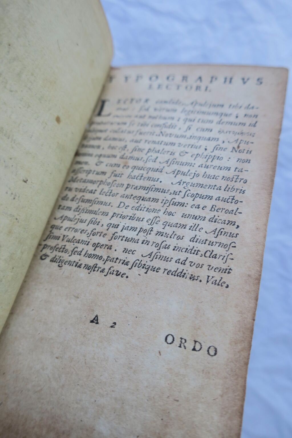 Eine Ausgabe von Apuleius' Werken