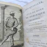 Mini ARLIQUINIANA, ou Jeux de mots de Dominique et autres..1801