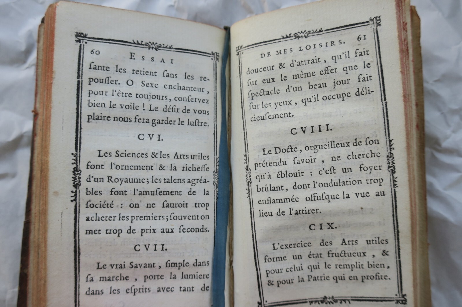 Mini essai de mes loisirs ou porte-feuille d'un homme de bien 1780 – Image 4