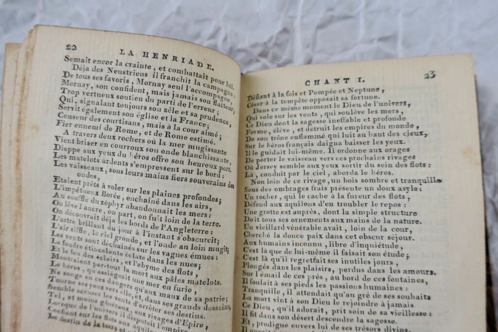 mini la henriade poème 1802