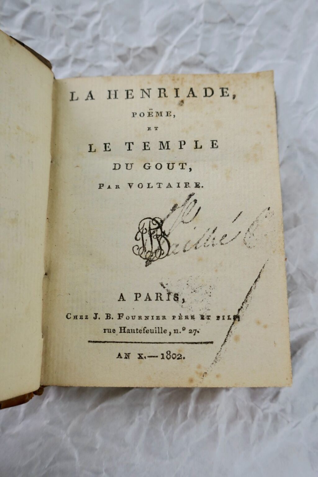 mini la henriade poème 1802