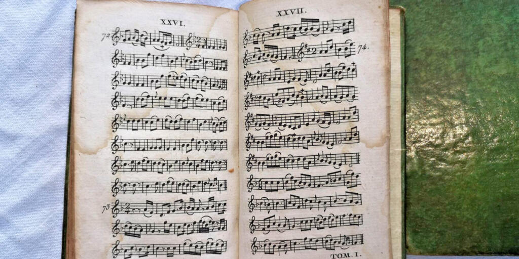 Ausgewählte Lieder mit notierten Melodien