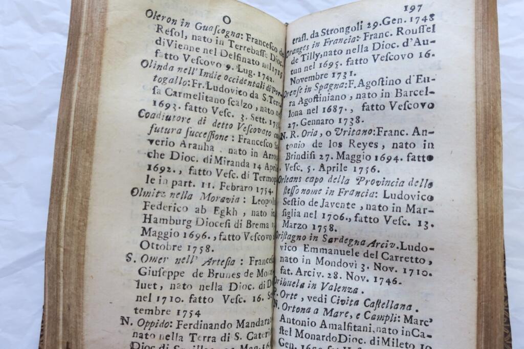 Mini notizie per l&rsquo;anno 1761 dedicate all… il Signor D. Lodovico Reonico