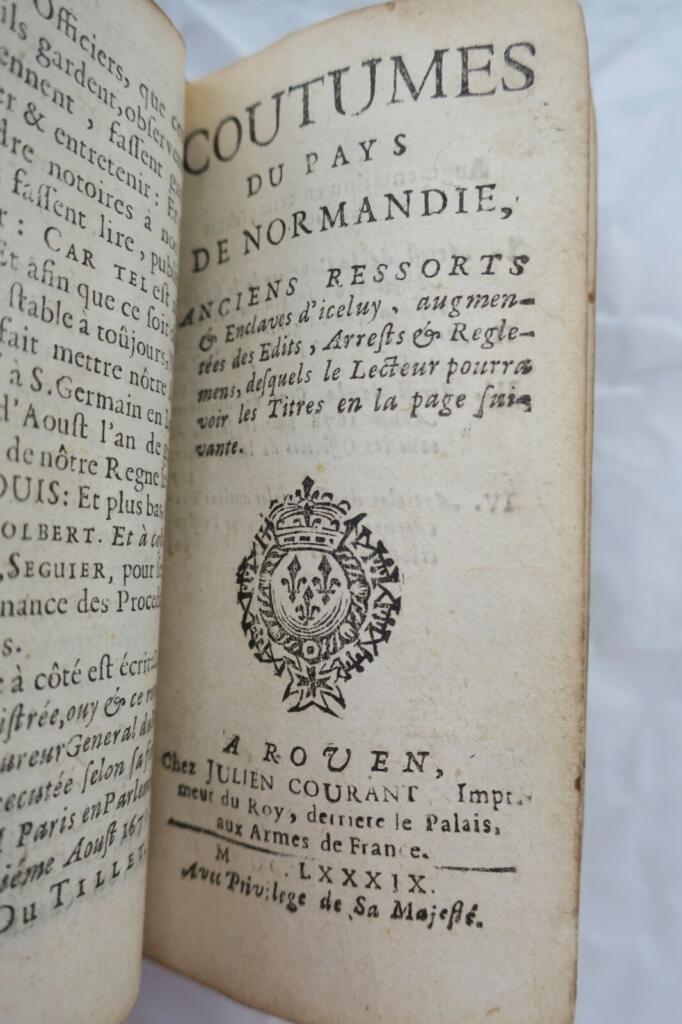 Legal Orders and Customs of Normandy