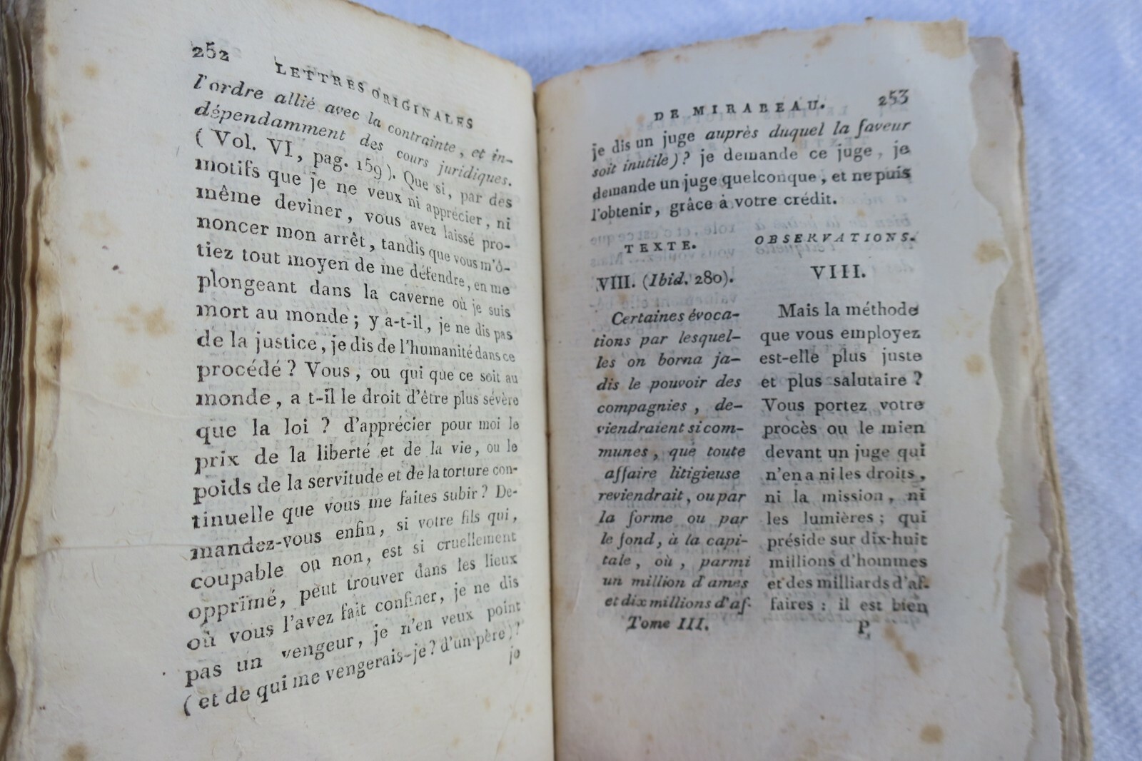 Mirabeau Lettres originales de Mirabeau, écrites du donjon de Vincennes 1803 – Image 12