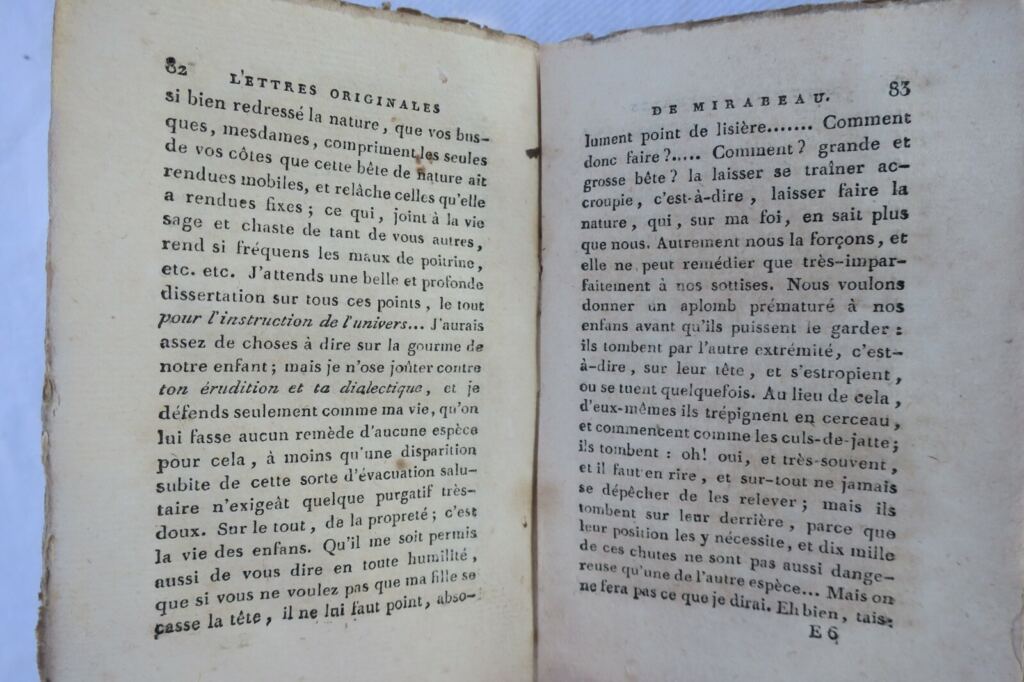 Mirabeaus persönliche Briefe aus Vincennes