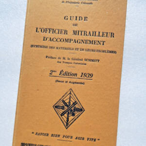 mitrailleur Guide de l'officier mitrailleur d'accompagnement 1939