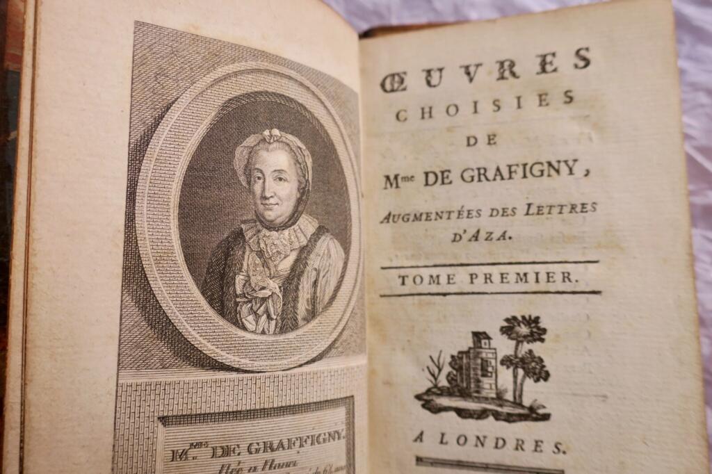 Mme de Grafigny Oeuvres choisies de Mme de Grafigny, et Lettres d&rsquo;Aza CAZIN