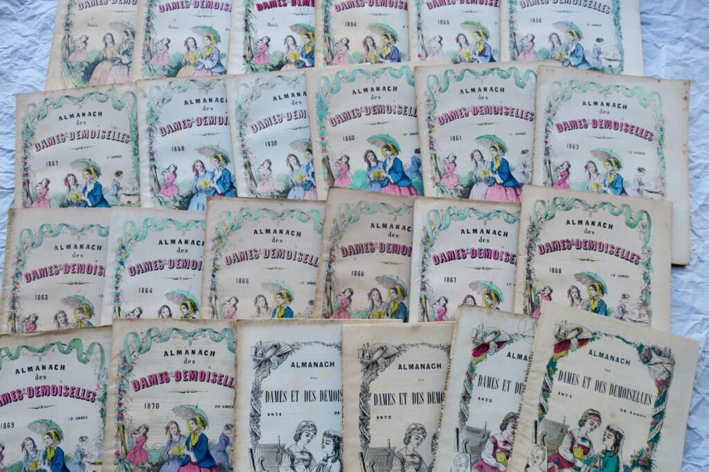 54-jährige komplette Sammlung von Damenalmanachen