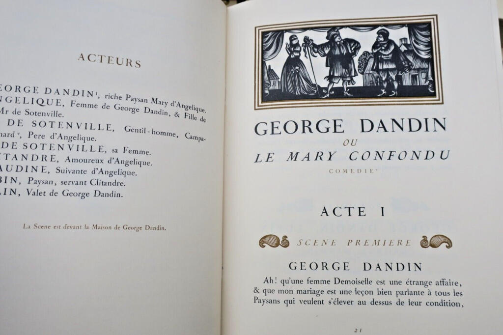 MOLIERE Jean-Baptiste Poquelin Oeuvres Complètes