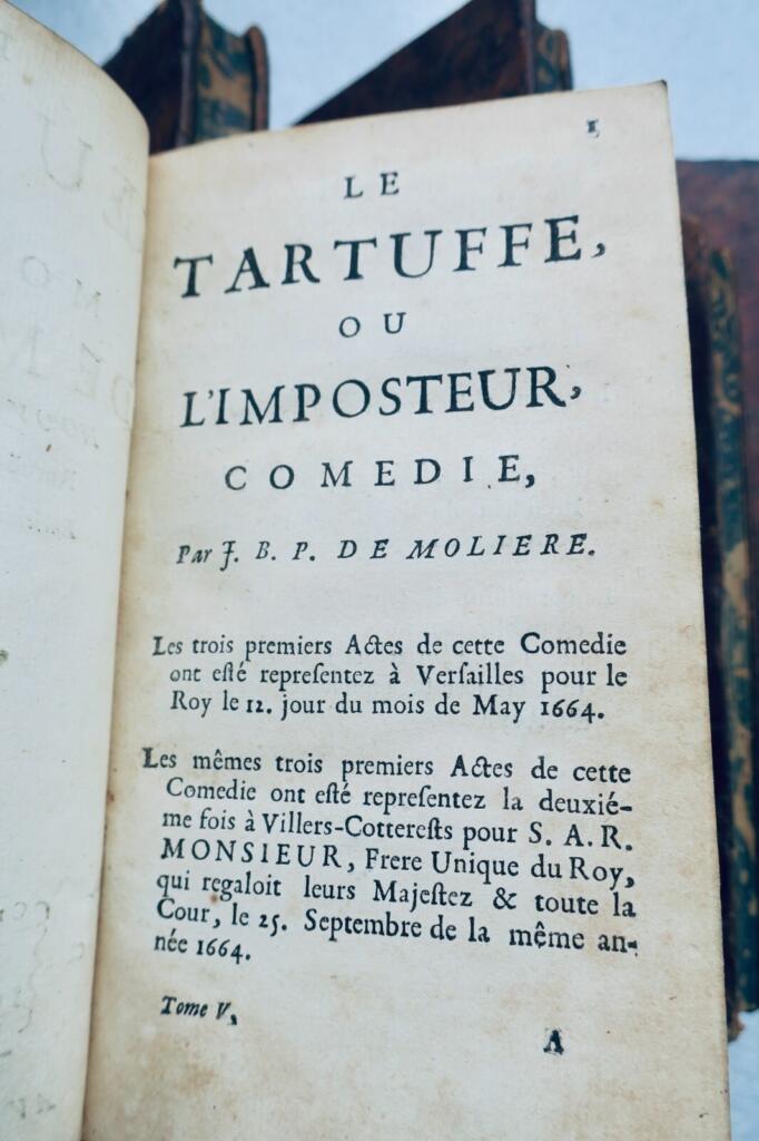 Molière’s Complete Works in 8 Volumes, 1710 Edition