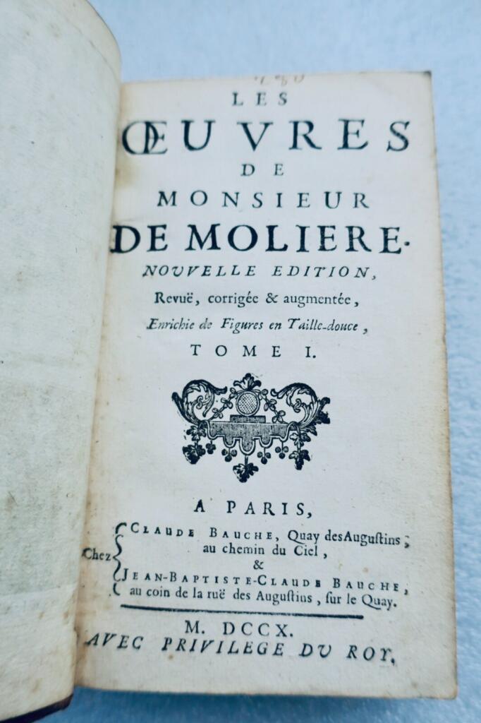 Molière’s Complete Works in 8 Volumes, 1710 Edition