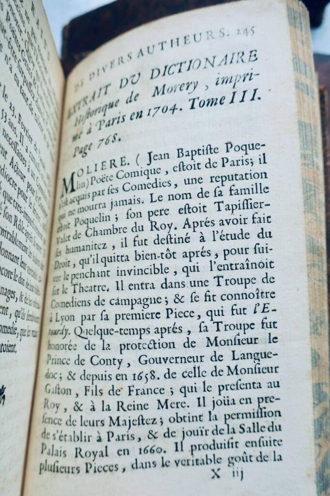 Molière’s Complete Works in 8 Volumes, 1710 Edition