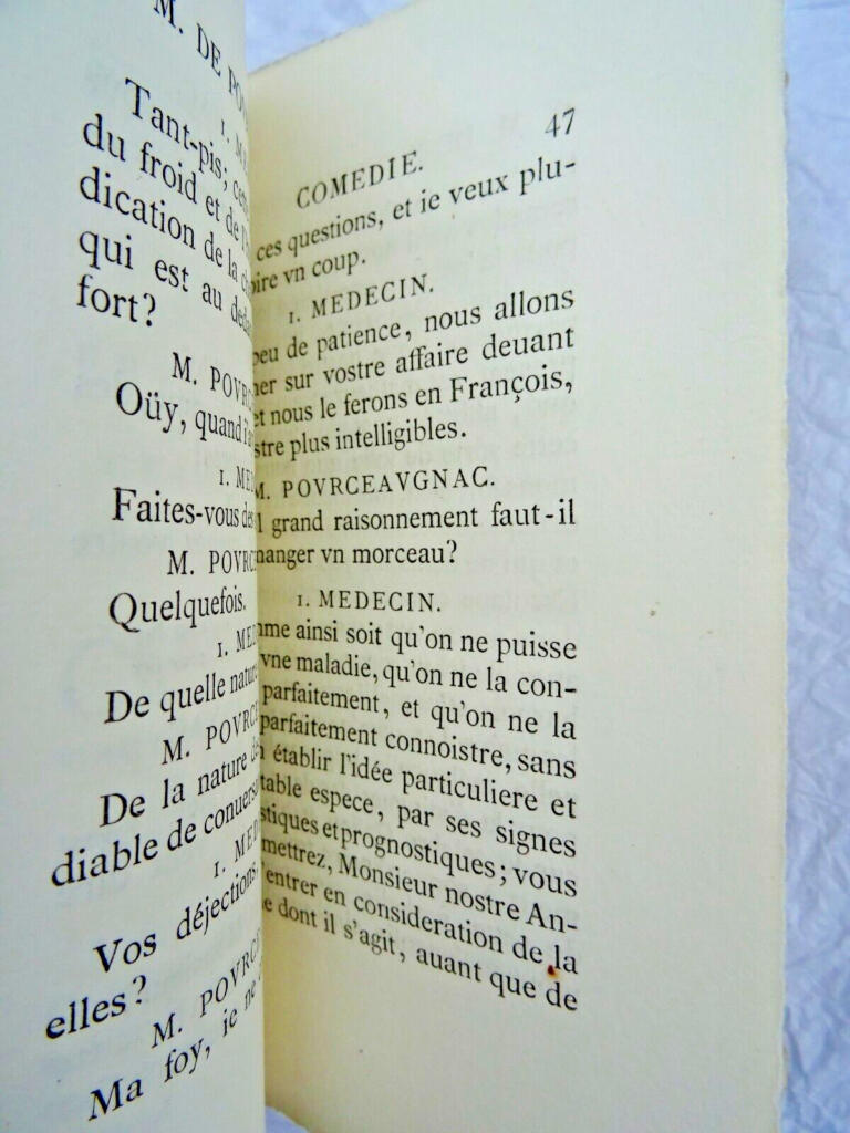 Molières Komisches Meisterwerk auf Velinpapier